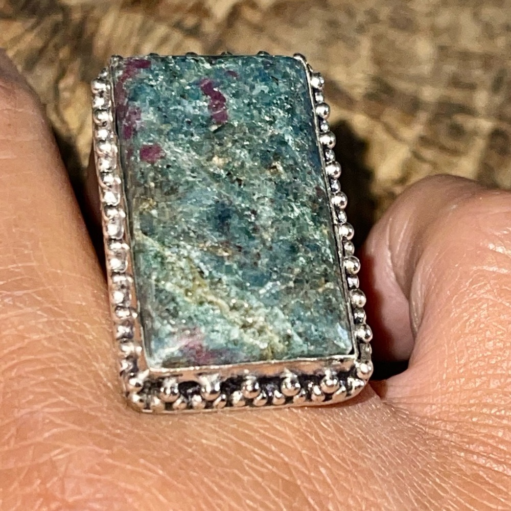 Ruby Fuschite Ring Size 7 1/2